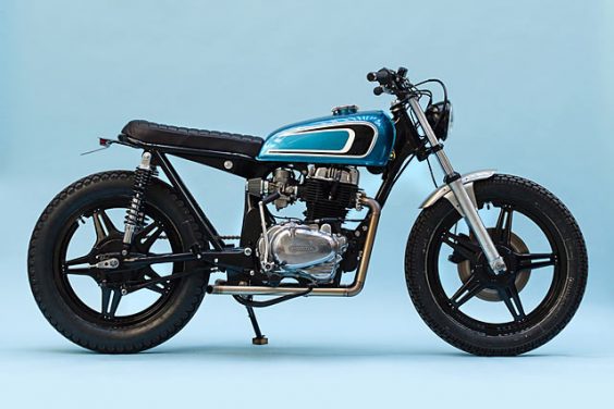 OUT OF THE BLUE. A ?78 Honda CB400T Brat From France?s Bad Winners