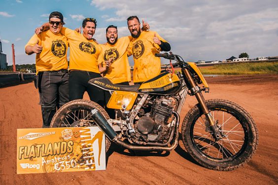 FLAT OUT. Netherland’s Moto Adonis Dominate Flat Track With A Honda NX650
