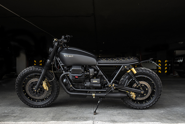 BLACK & GOLD. Moto Guzzi California 1100 by Recast Moto